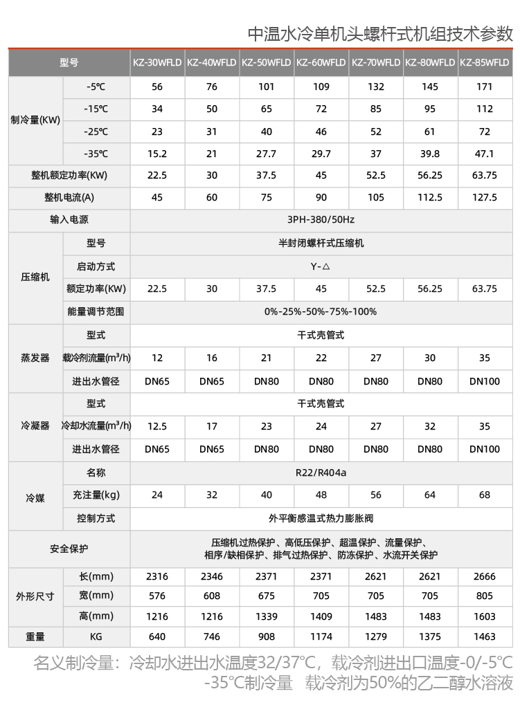 水冷螺杆式乙二醇低温机组